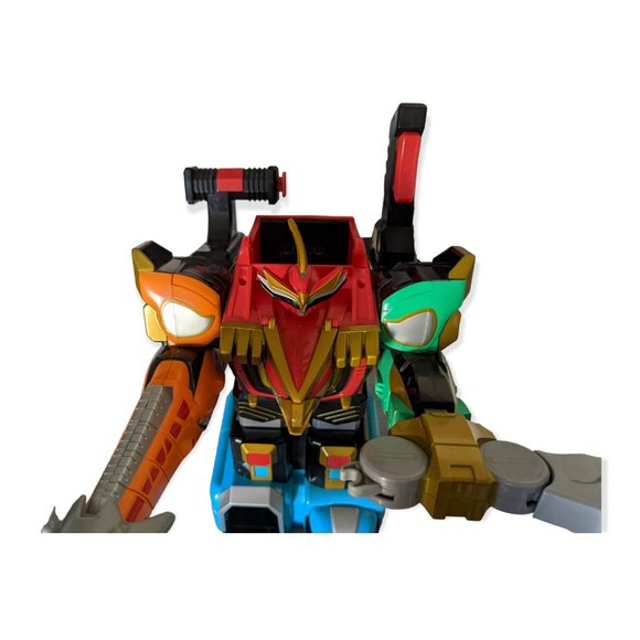 Bandai 2002 Power Rangers Wild Force Icarus Isis Megazord Figure 16" - Picture 5 of 16
